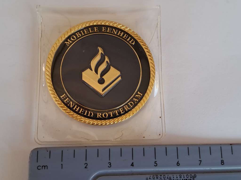 Netherlands Rotterdam Marine Police Challenge Coin