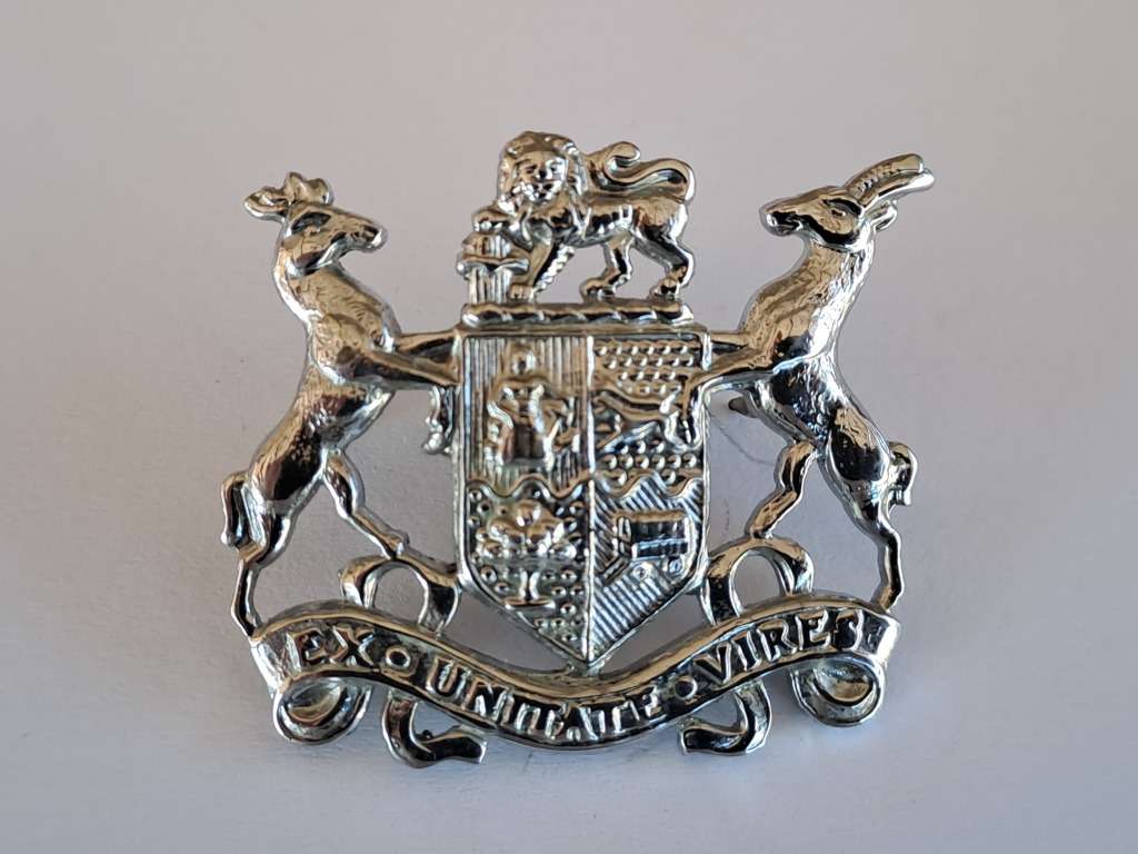 South African Defence Force SADF Warrant Officer Class 2 Chrome Rank Badge