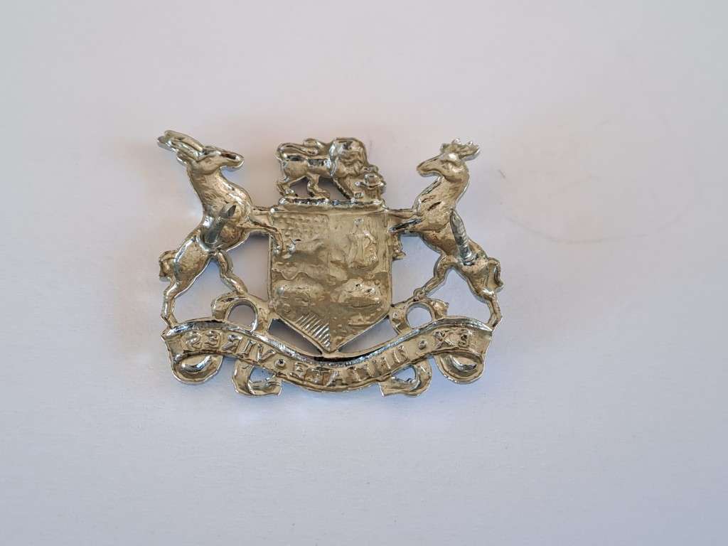 South African Defence Force SADF Warrant Officer Class 2 Chrome Rank Badge