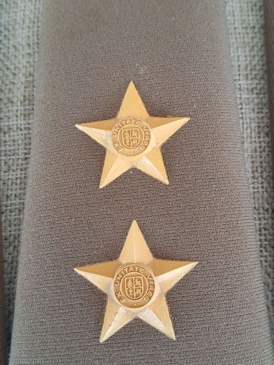 South African Defence Force SADF Rank Epaulettes Raised Stars (x3)