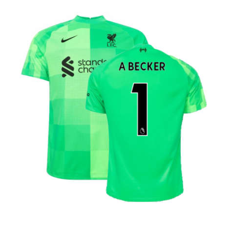 Liverpool FC- Goalkeeper Green 2021/22 (current) season A.BECKER