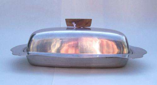 STAINLESS STEEL BUTTER DISH