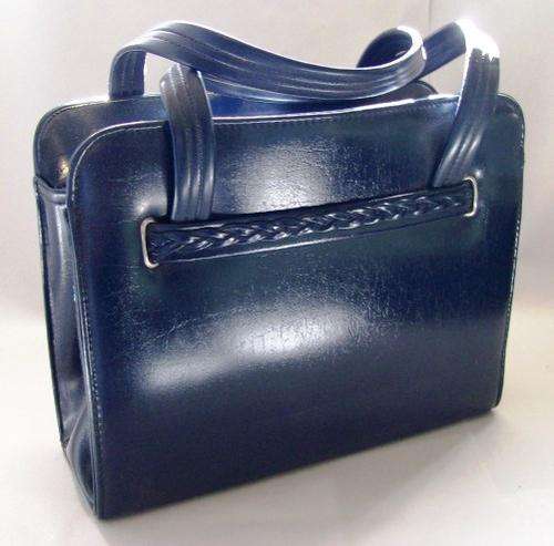 VINTAGE NAVY BLUE HANDBAG