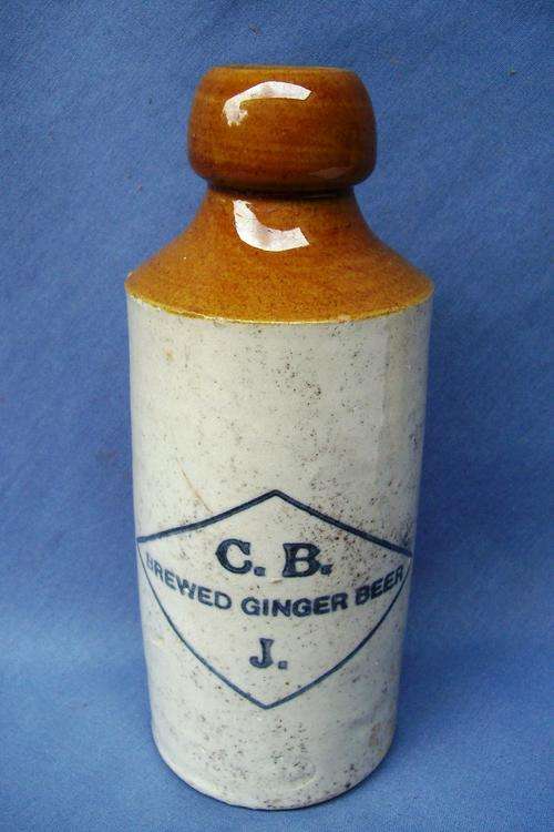 CBJ DURBAN STONEWARE GINGER BEER BOTTLE