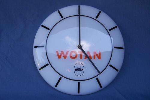 VINTAGE WATON (OSRAM) ADVERTISING WALL CLOCK