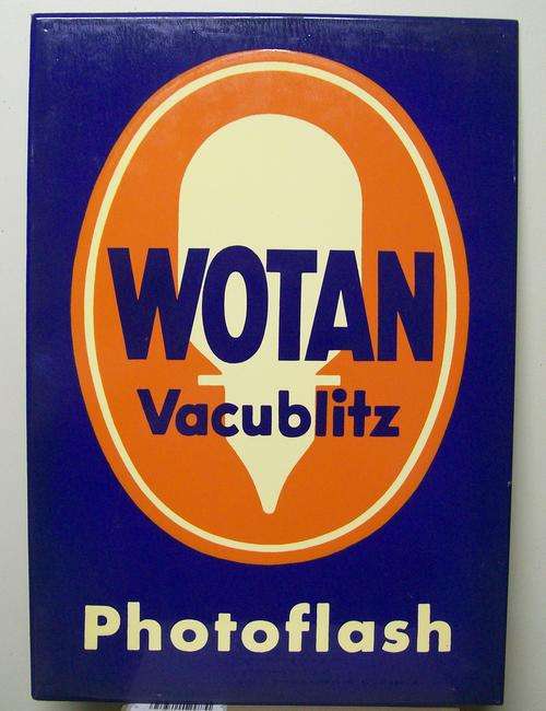 VINTAGE WOTAN (OSRAM) ADVERTISING SIGN