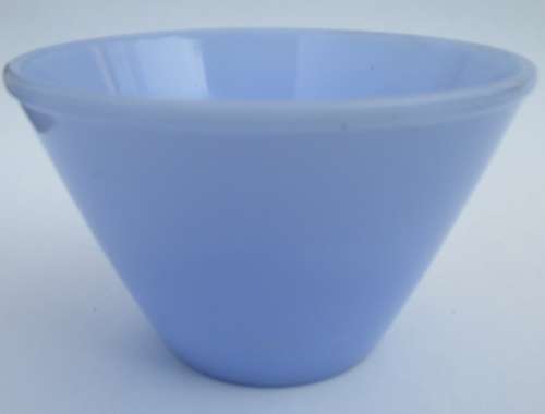 BABY BLUE MILK GLASS MIXING BOWL