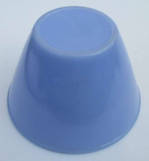 BABY BLUE MILK GLASS MIXING BOWL
