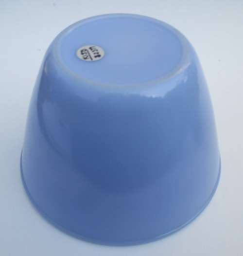 BABY BLUE MILK GLASS MIXING BOWL