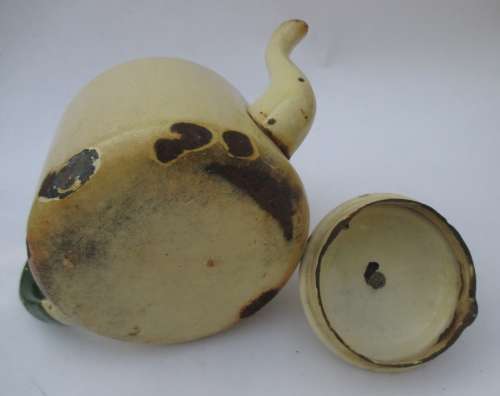 VINTAGE ENAMEL TEA POT