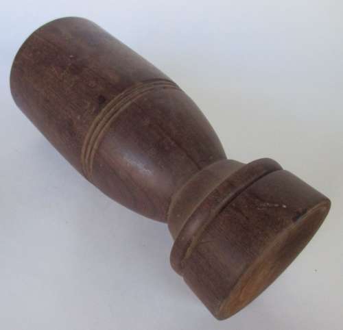 VINTAGE WOODEN MORTAR AND PESTLE