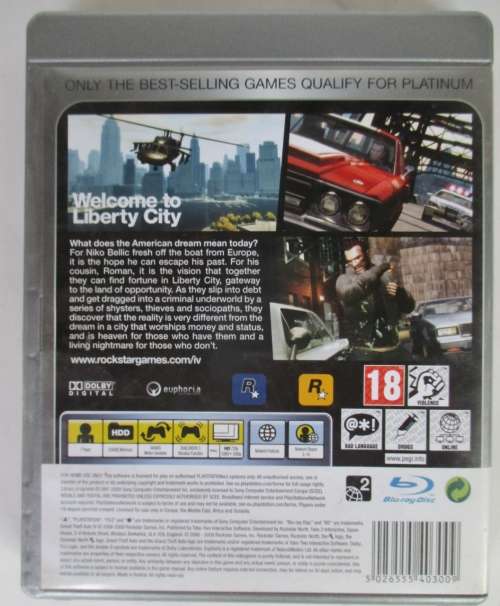 PS3 GRAND THEFT AUTO  GAME