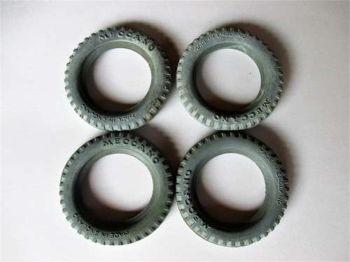 VINTAGE MECCANO RUBBER TOY TYERS