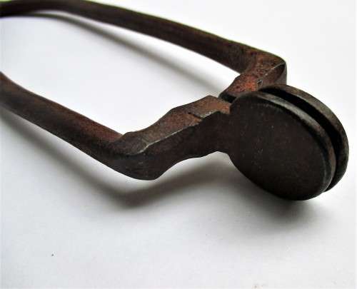 HAND FORGED FIRE PLACE TONGS