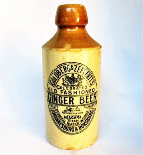 GOLBERG AND ZEFFERTT JHB GINGER BEER BOTTLE