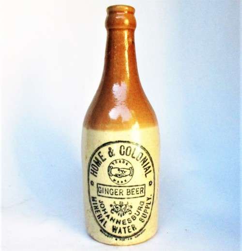 HOME AND COLONIAL JHB GINGER BEER BOTTLE