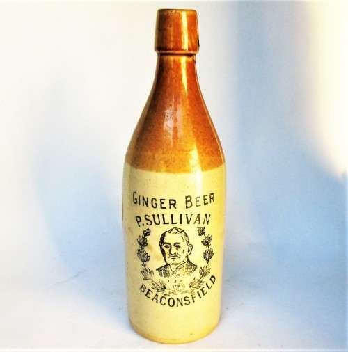P. SULLIVAN BEACONSFIELD GINGER BEER BOTTLE