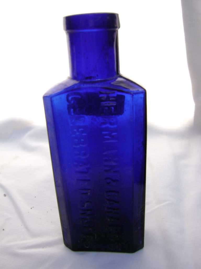 Blue Hermann & Canard's Celebrated Snuffs Bottles