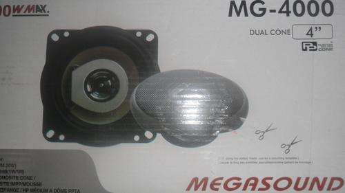 200 w max duel cone Megasound MG 4000 speaker set
