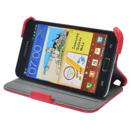 Flip Stand Case for Samsung Galaxy Note i9220 (Red)
