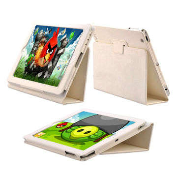 Folding Stand  Case for iPad 2 (White)
