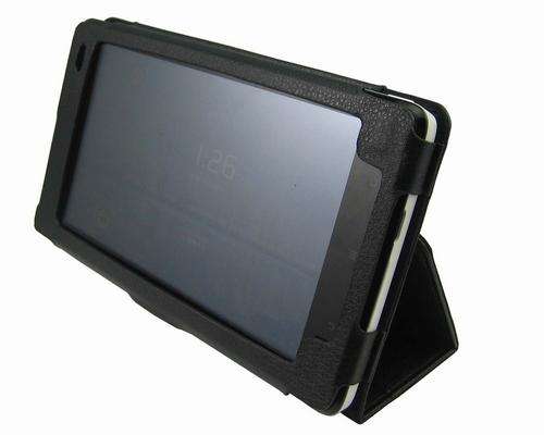 Flip Stand Case For Huawei S7 Slim (Black) + Screen Protector