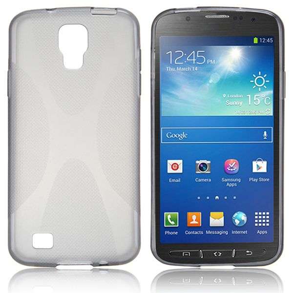 X Design TPU Gel Case for Samsung Galaxy S4 Active i9295 (Grey)