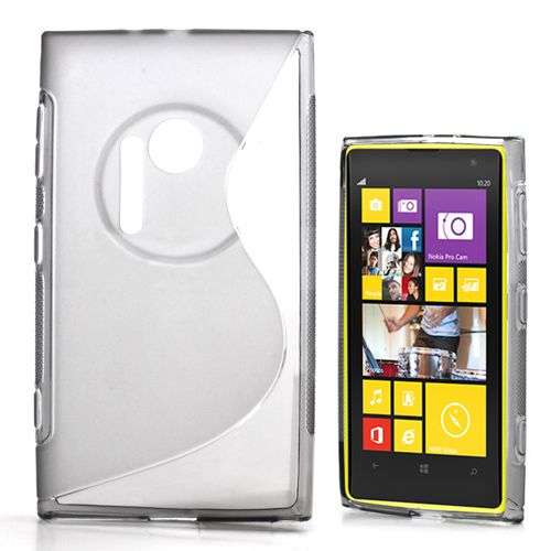 Translucent TPU Gel Case for Nokia Lumia 1020 (Grey)