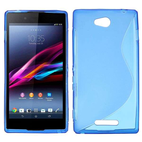 TPU Gel Case for Sony Xperia C S39h/C2305 (Blue)