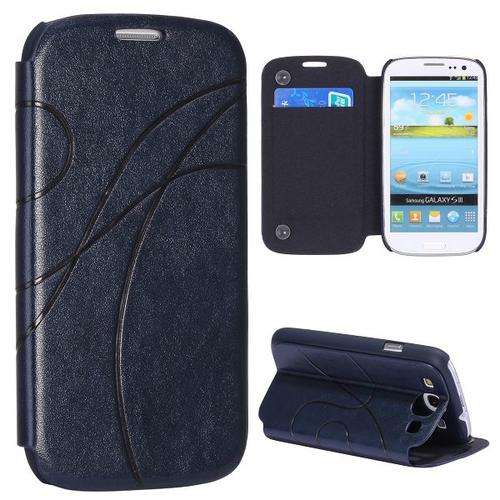 Flip Stand Case for Samsung Galaxy S3 i9300 (Blue)+ FREE SCREEN GUARD