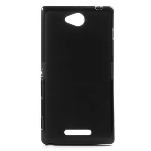 TPU Gel Case for Sony Xperia C S39h/C2305 (Frosted Black)