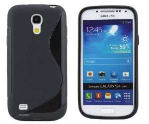 S Shape TPU Gel Case for Galaxy S4 Mini i9190 (Black)