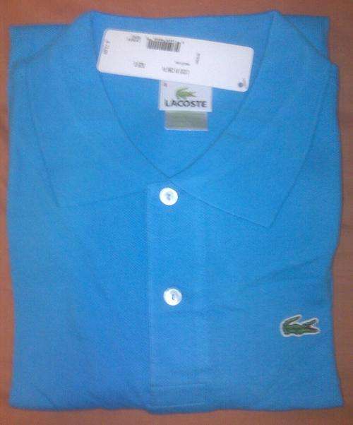 LACOSTE POLO SHIRT "CERULEAN BLUE" (LARGE)