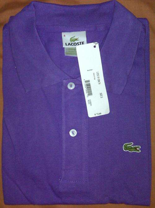 LACOSTE POLO SHIRT "MAJESTIC PURPLE" (LARGE)