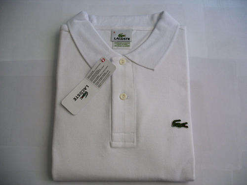 LACOSTE POLO SHIRT "WHITE" (MEDIUM)