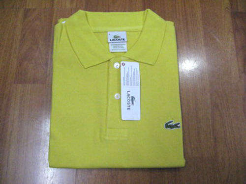 LACOSTE POLO SHIRT "DARK YELLOW" ( MEDIUM)