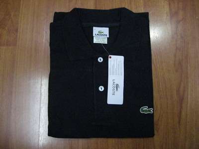 LACOSTE POLO SHIRT "BLACK" (MEDIUM)