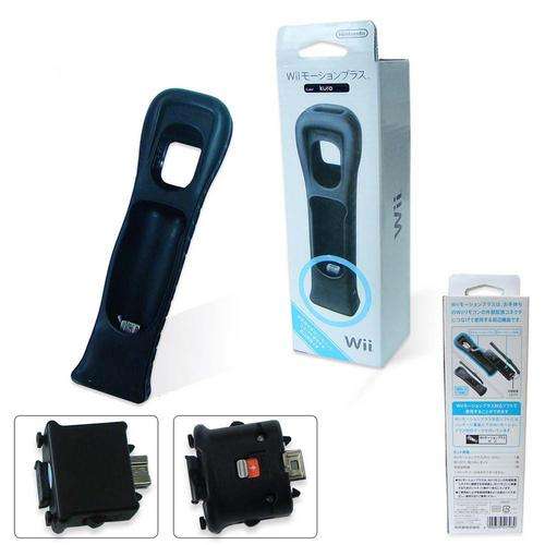 Wii MOTION SENSOR PLUS WITH SLEEVE (BLACK) - BRAND NEW