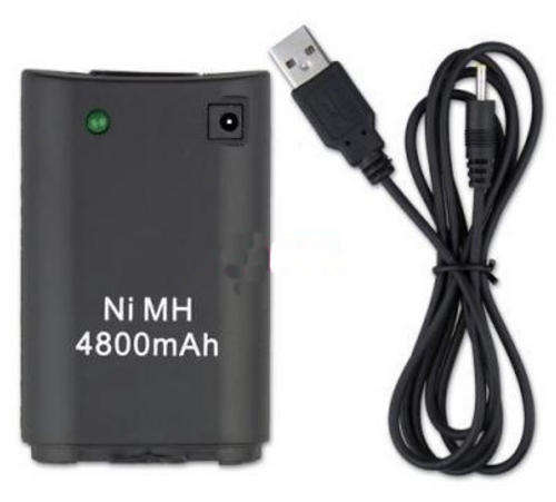 (Priced To Go) 4800 mAh Rechargeable Battery Pack for XBOX 360 Controller (Black)