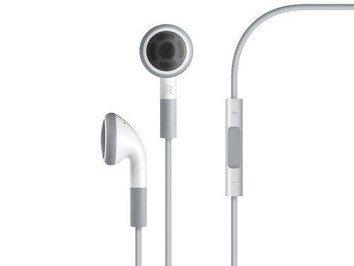 APPLE iPHONE  EARPHONE WITH MIC & VOLUME CONTROL (WHITE)