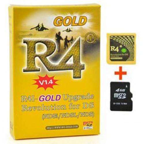 R4i Gold Upgrade Card for DSi/DSL / DSi LL/XL with Card Read(Compatible v1.41) + 4GB Memory Card
