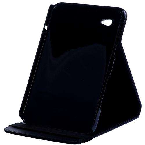 Top Flip Leather Case with Elastic Band for Samsung Galaxy Tab P1000 (Black)