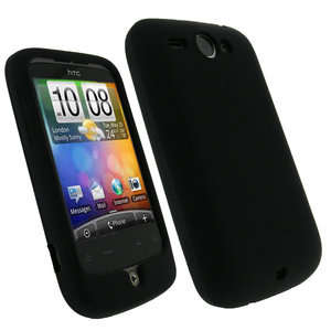 Black Silicone Case for HTC Wildfire G8