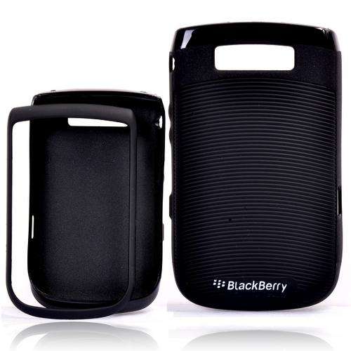 Black Plastic Hybird Hard Cover for BlackBerry Torch 9800 (Front and Back)