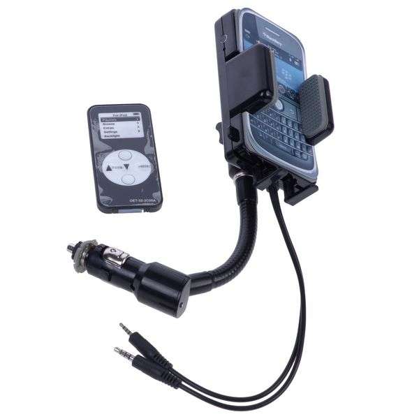 FM Transmitter with Remote Control for iPhone 4/iPhone 3G/iPhone 3GS/iPod