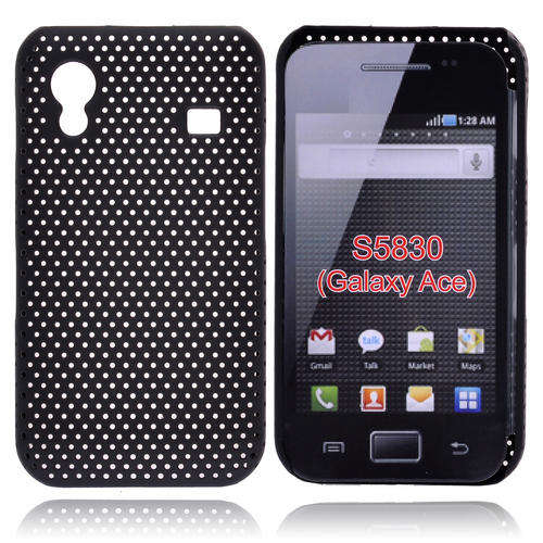 ( Year End Clearence) 1 x Mesh Case + 1 x Screen Protector for Samsung Ace S5830 (Black)