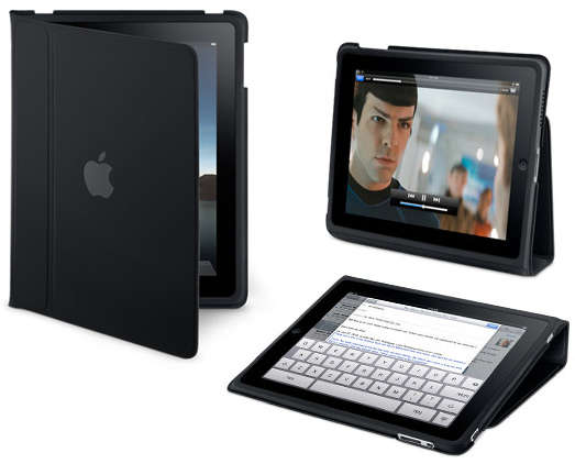 Apple iPad 1 Folding Stand Case (Black)