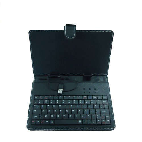 Flip Case with USB Keyboard For 7 inch Tablet PC(Black)