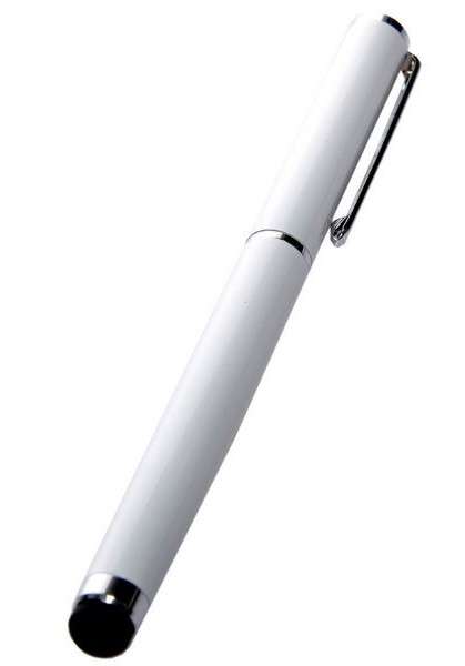 Capacitive Stylus with Ball Point Pen For iPhone/ iPad/ Samsung Galaxy P1000/P7500 (White)