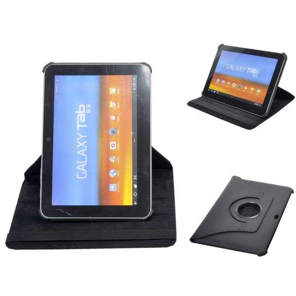 360 Degree Rotating Case for Samsung Galaxy Tab 8.9" P7300/P7310 (Black)